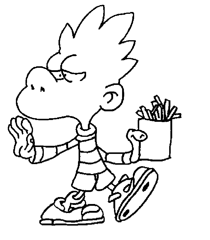 coloriage vomito l ami de titeuf